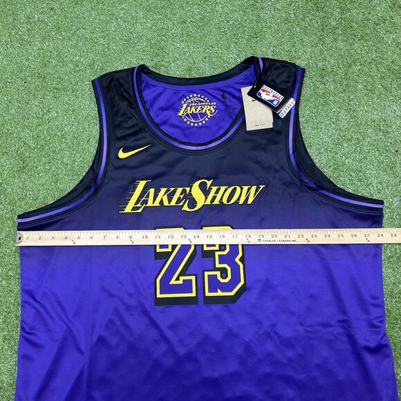 Nike Los Angeles Lakers LeBron James City Edition Swingman Jersey Men’s 3XL NWT - Picture 8 of 9
